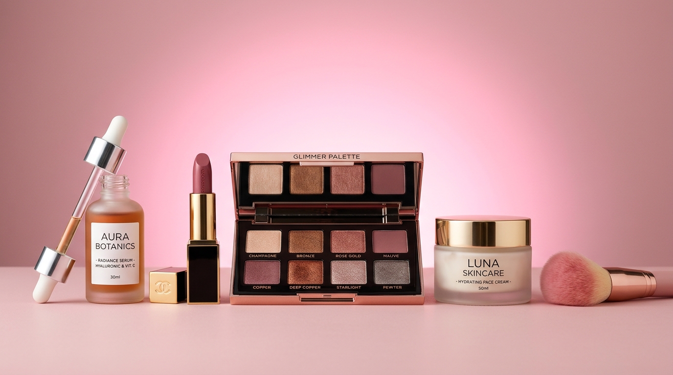Glow-ready skincare
& cosmetics